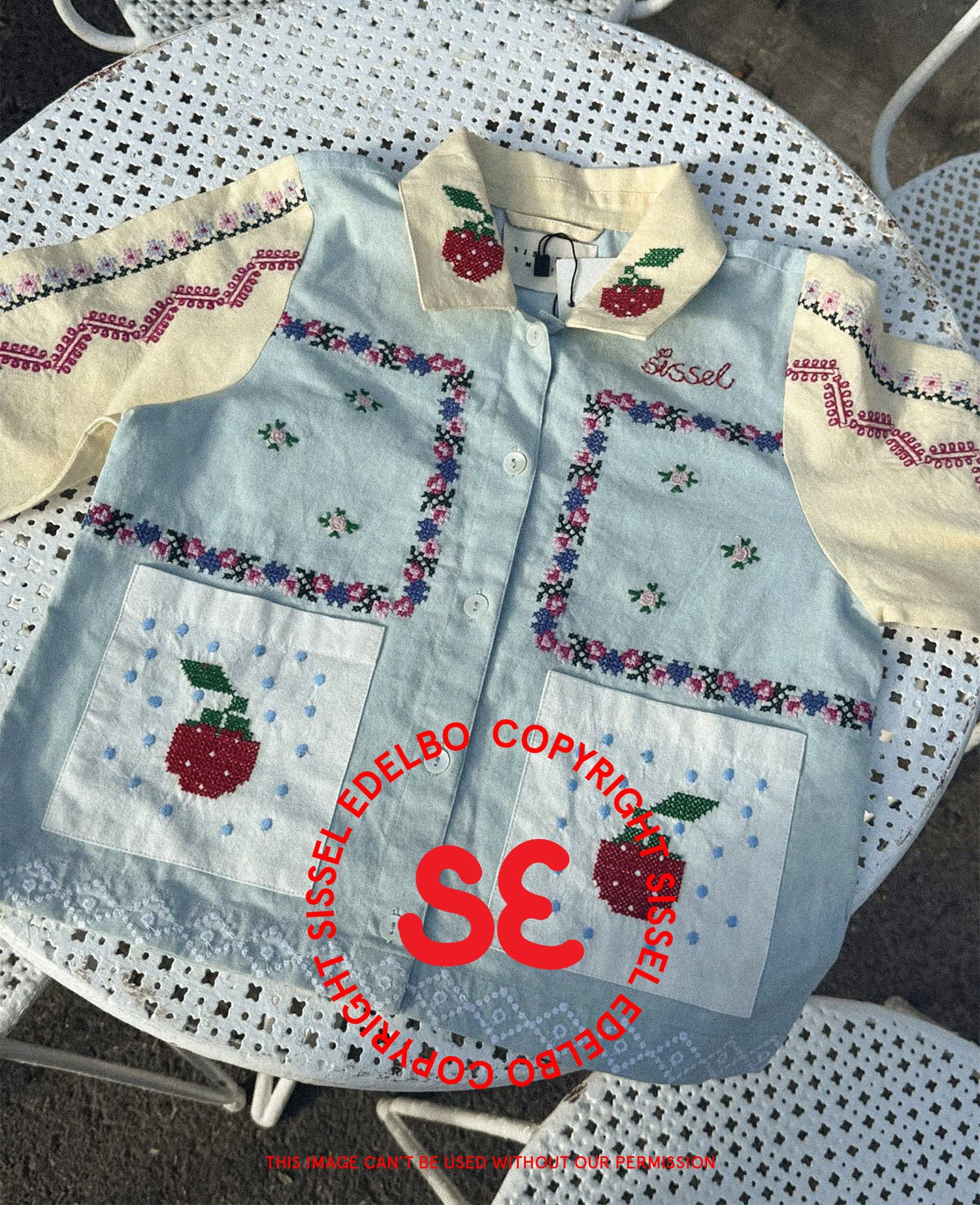 Louise MINI Shirt - Baby Blue