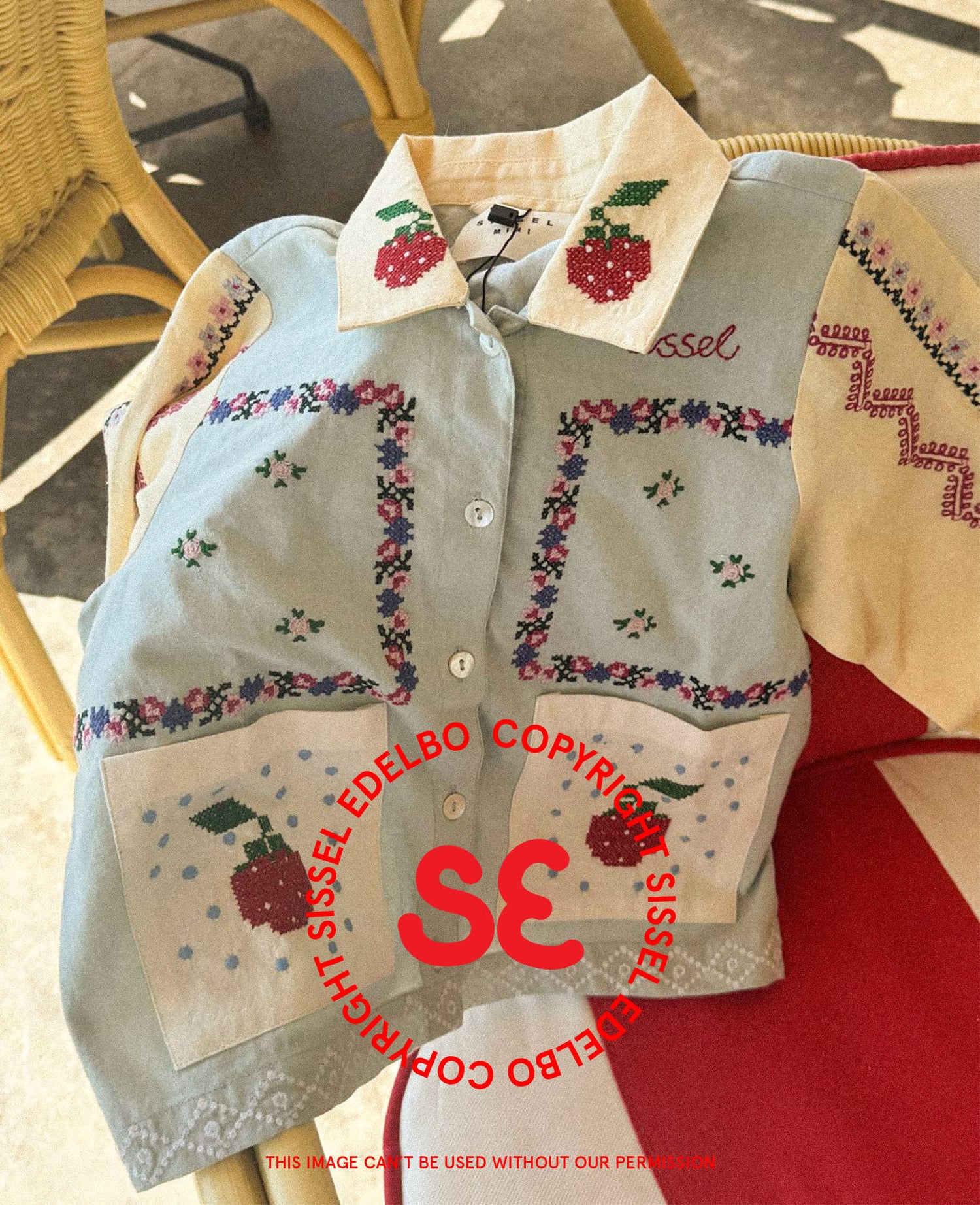 Louise MINI Shirt - Baby Blue