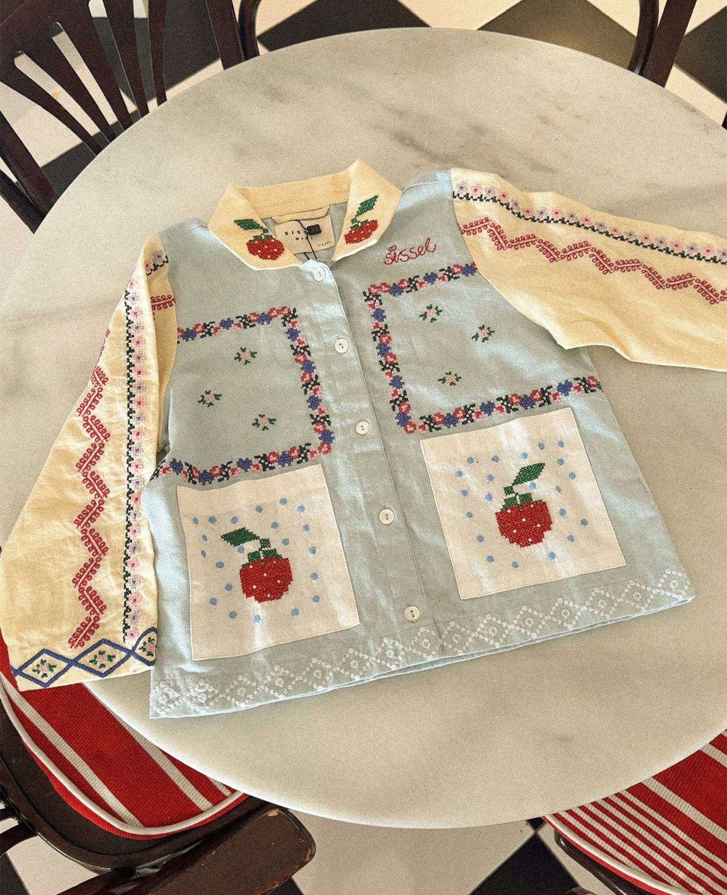 Louise MINI Shirt - Baby Blue