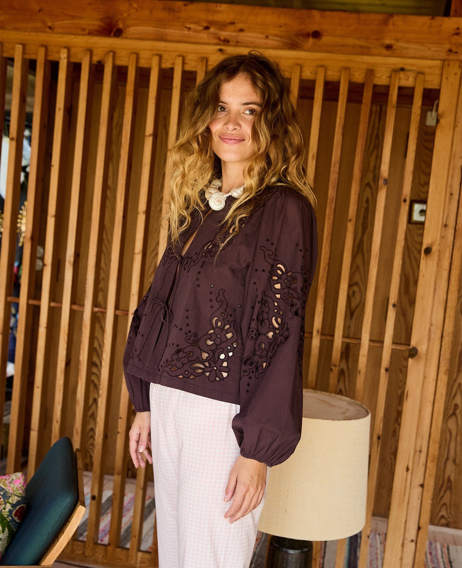 Magdalena Top - Seal Brown