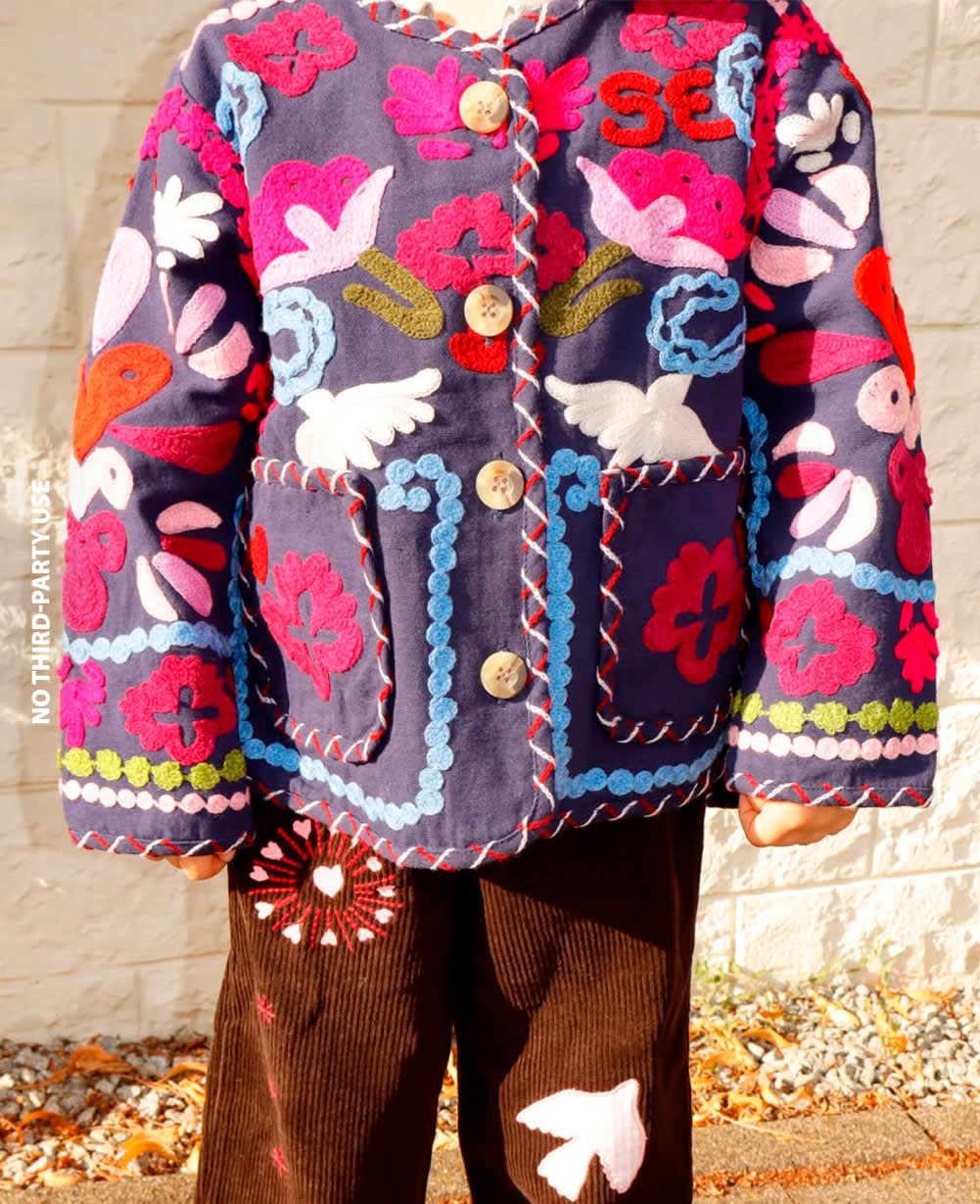 Maggie MINI Jacket - Navy Festival