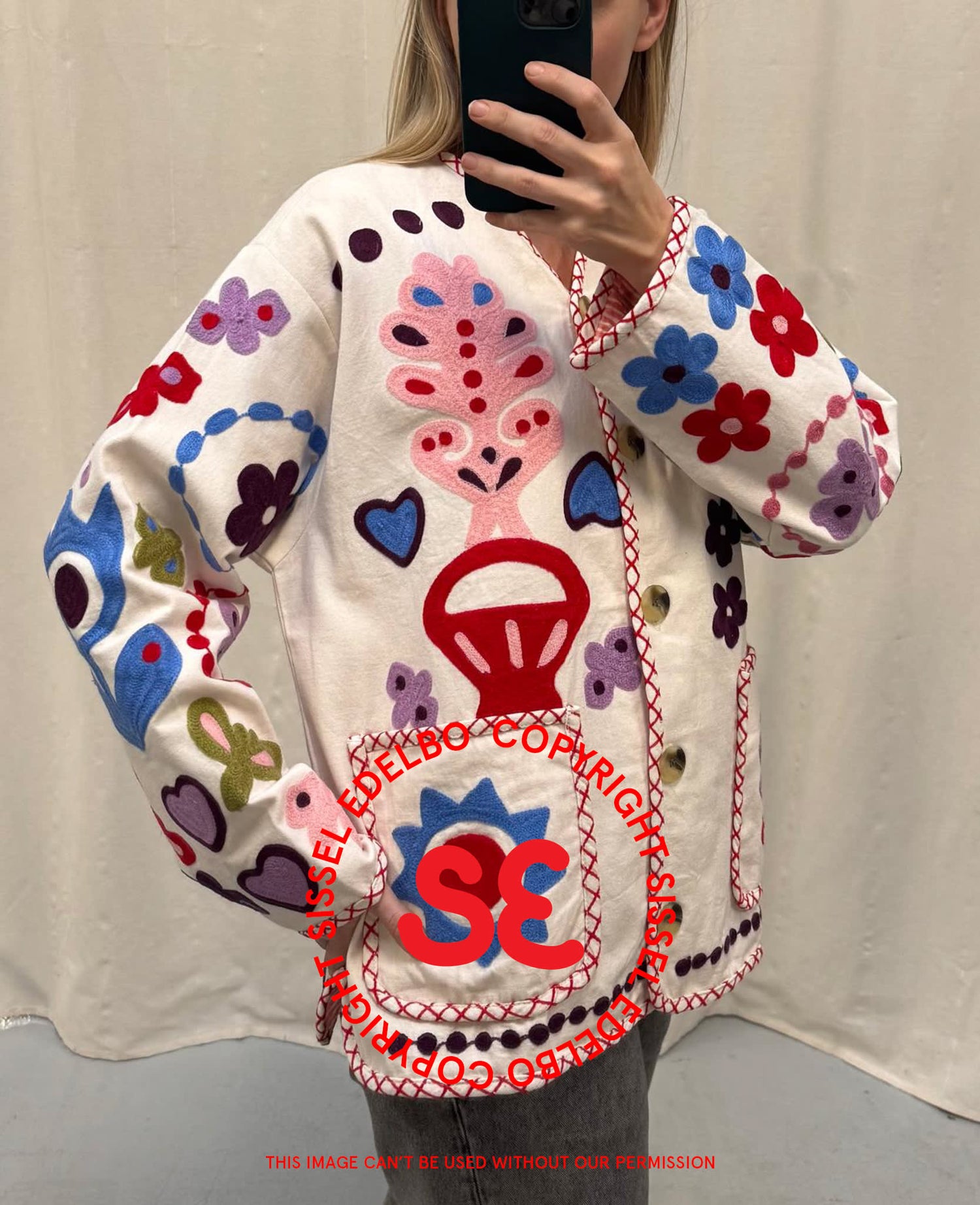 Maggie Jacket - White Multi