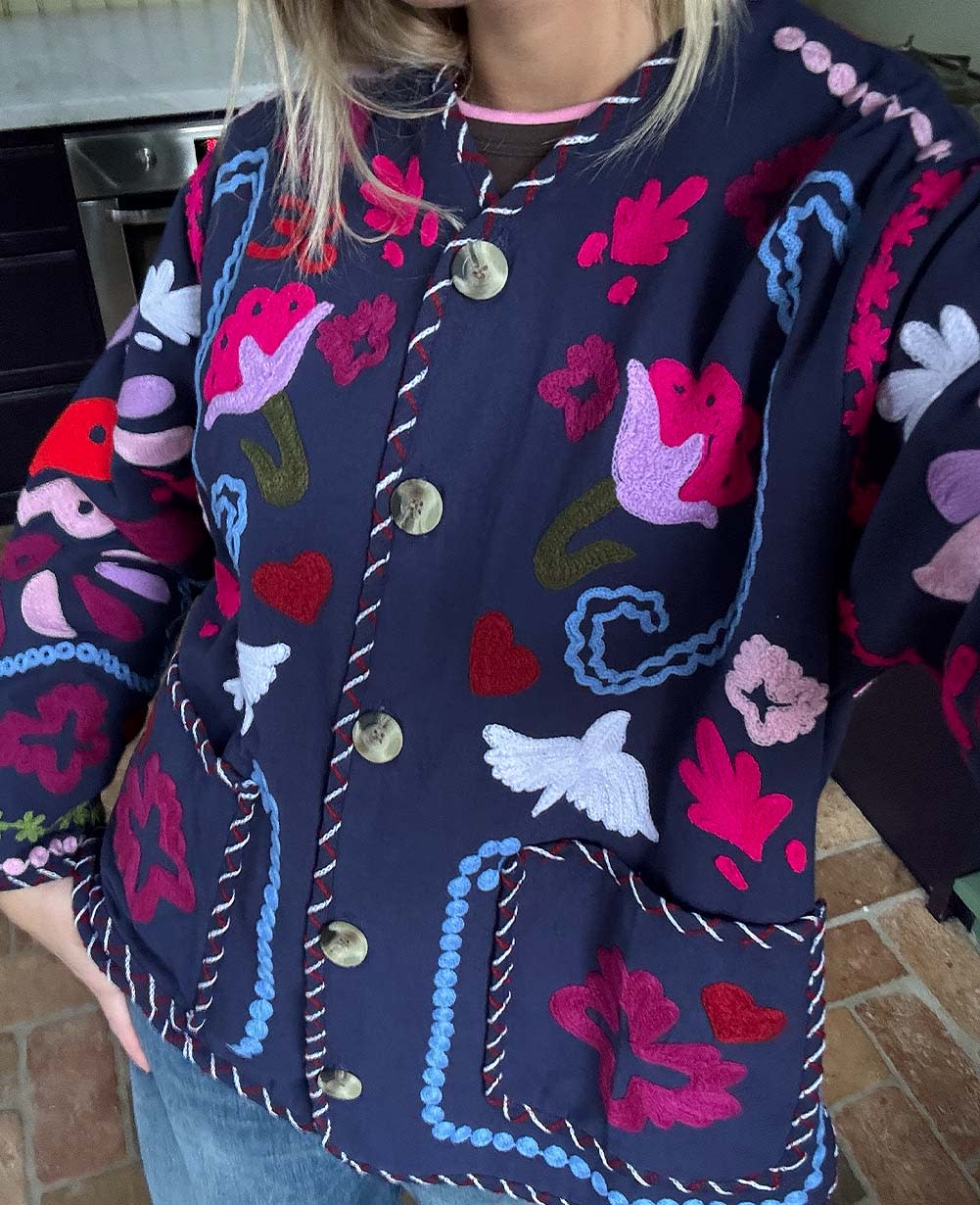 Maggie Jacket - Navy Festival