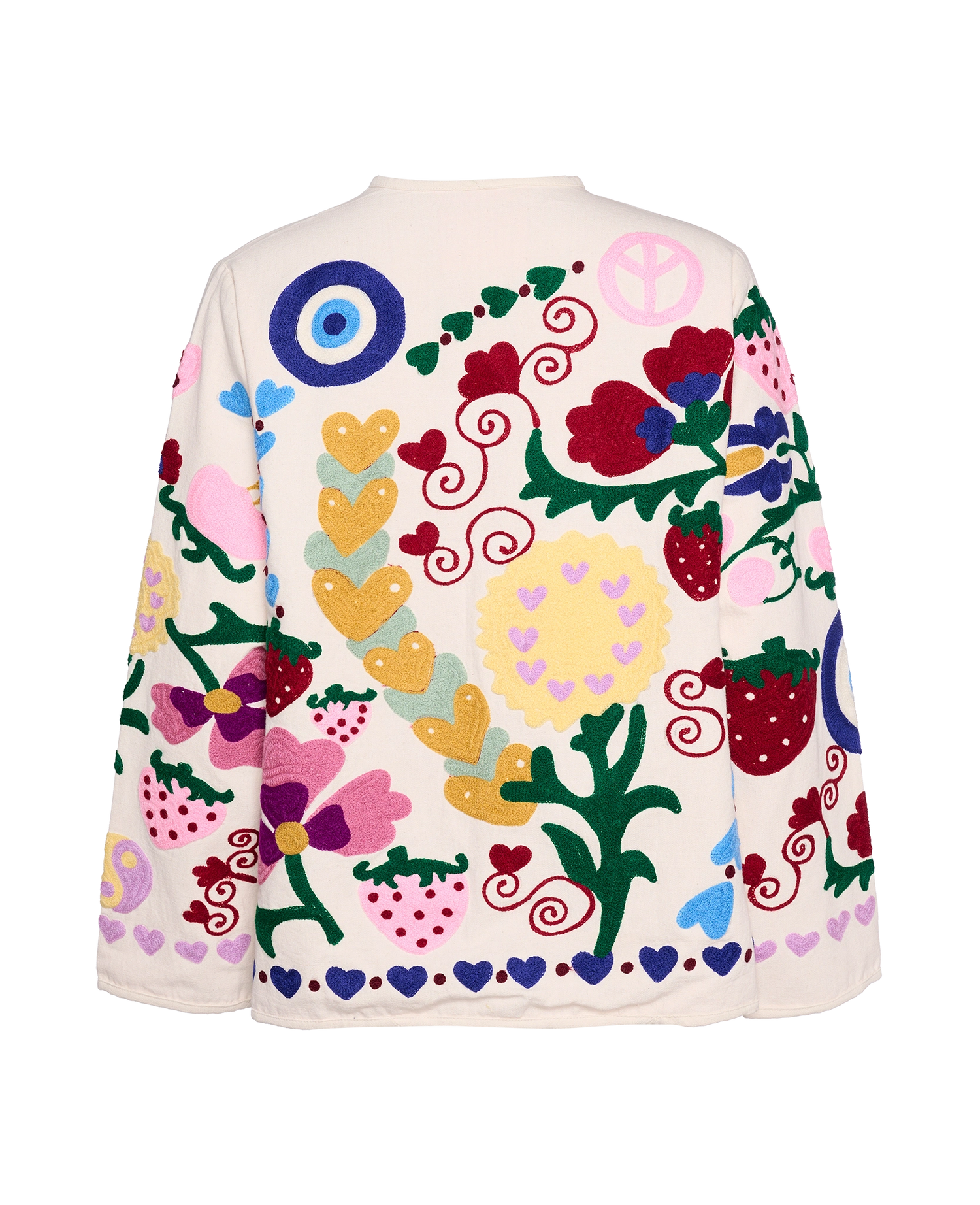 Maggie Jacket - White Rose