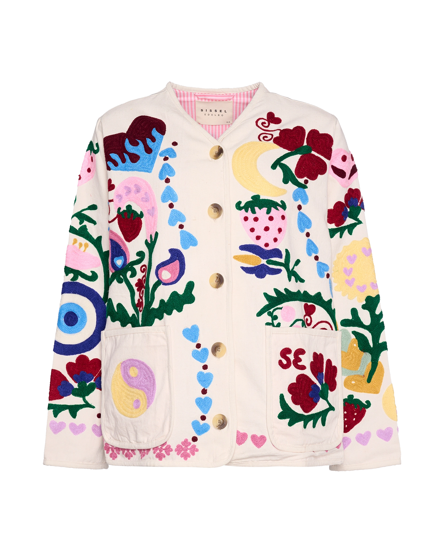 Maggie Jacket - White Rose