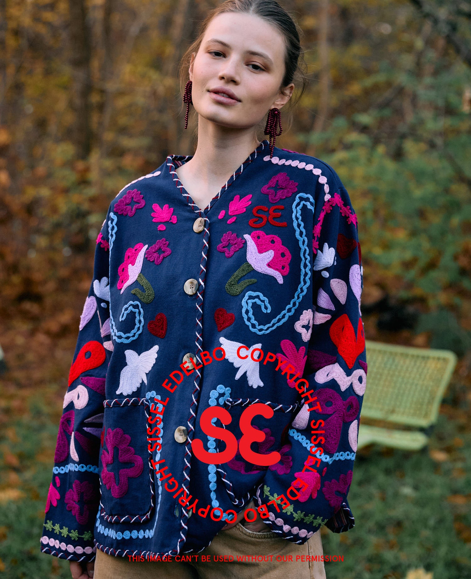 Maggie Jacket - Navy Festival