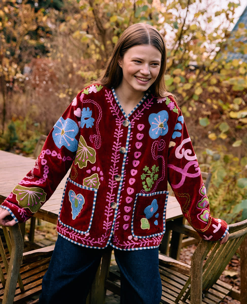 Maggie Jacket - Velvet Burgundy