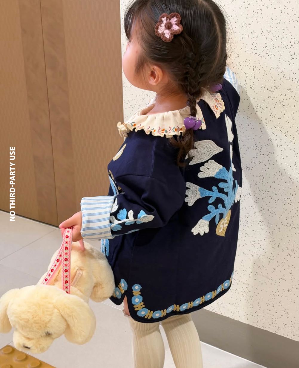 Maggie MINI Jacket - Navy Horses