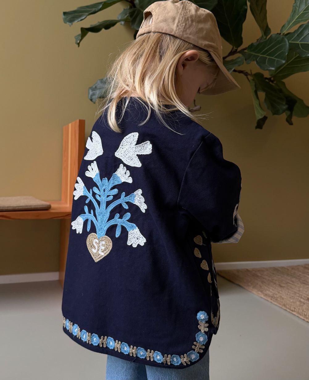 ジャケット・ブルゾン SISSEL EDELBO MAGGIE MINI JACKET Maggie MINI Jacket - Navy Horses – SISSEL EDELBO