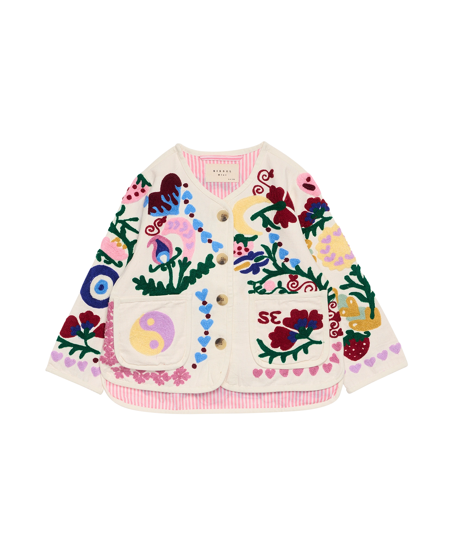 Maggie MINI Jacket - White Rose