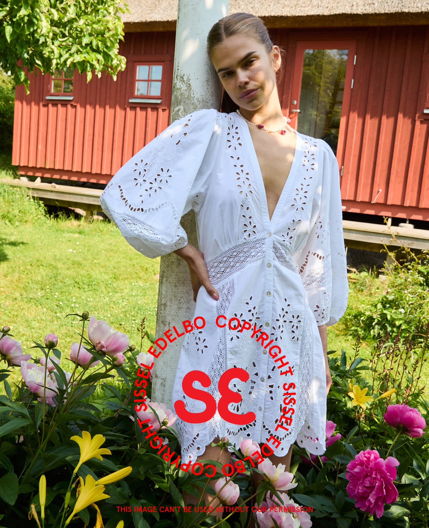 Mila Short Dress - Ecru