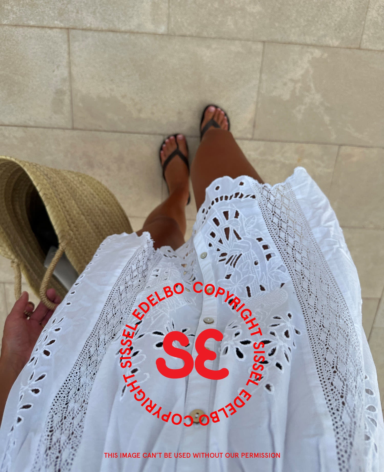 Mila Short Dress - Ecru