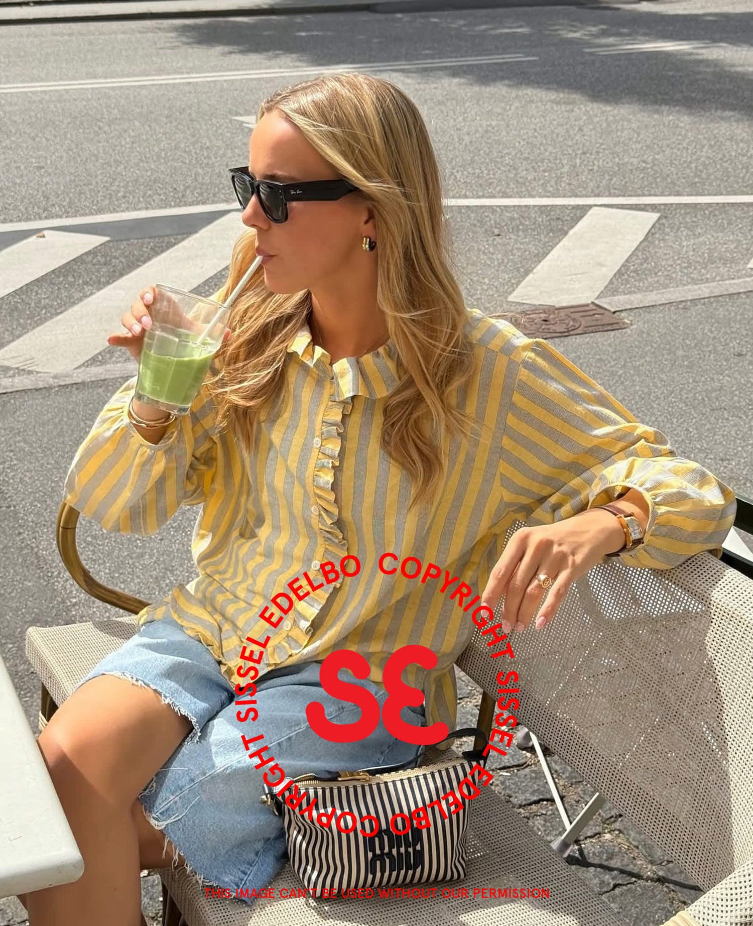 Mirelle Shirt - Yellow Stripes