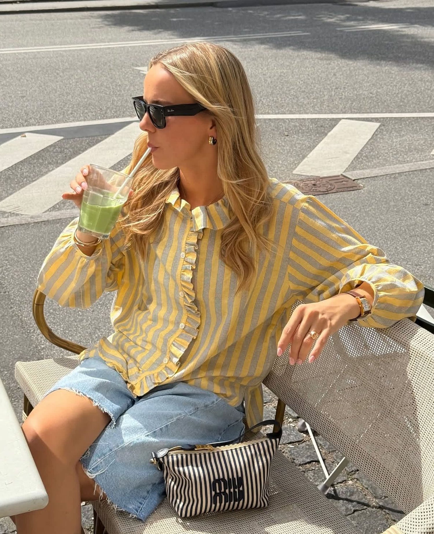 Mirelle Shirt - Yellow Stripes