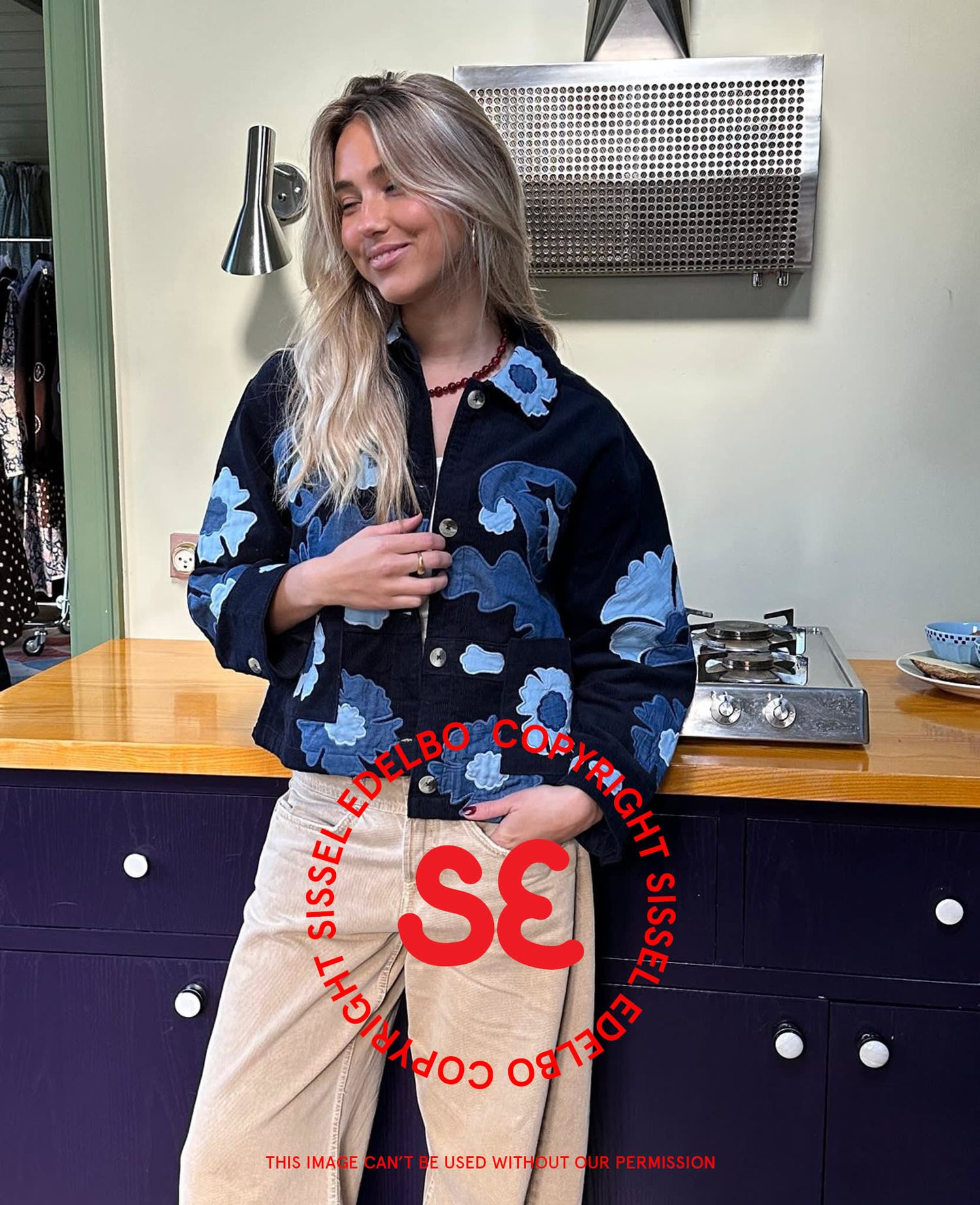 Mya Jacket - Navy Sea