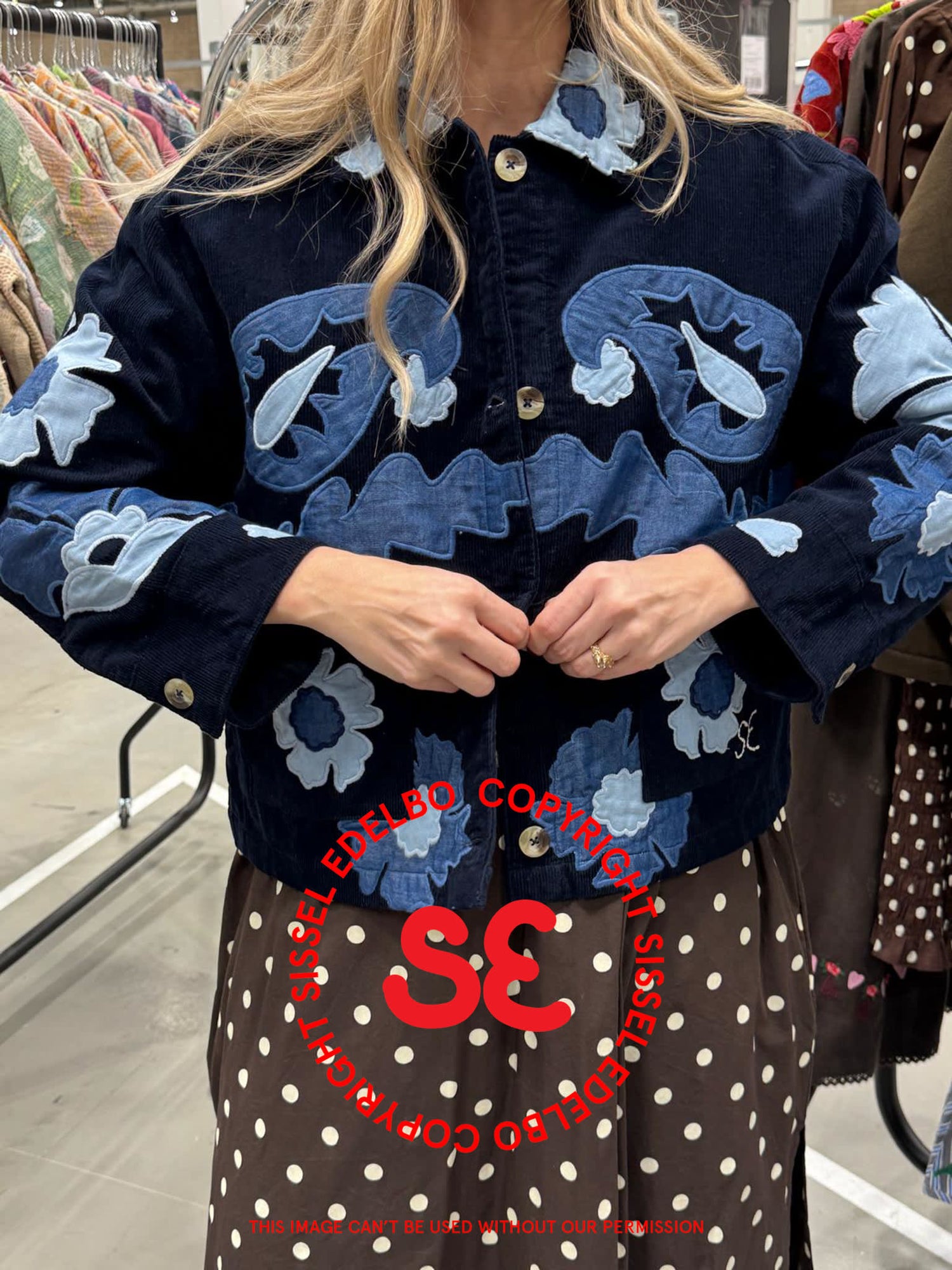 Mya Jacket - Navy Sea