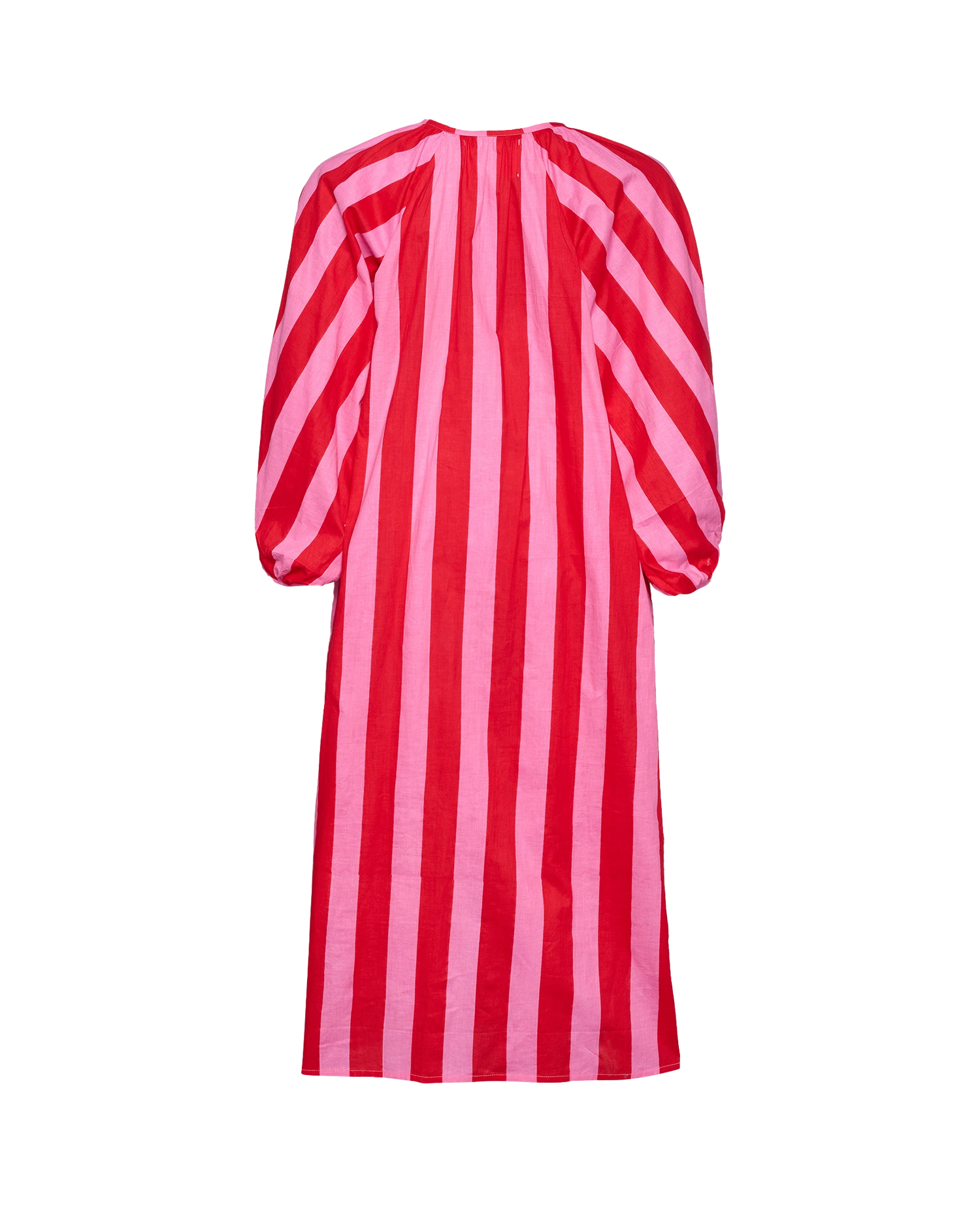 Nelle Dress - Red & Pink Stripe