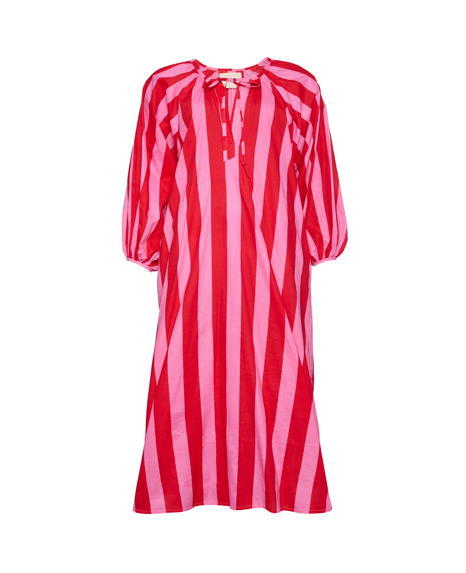 Nelle Dress - Red & Pink Stripe