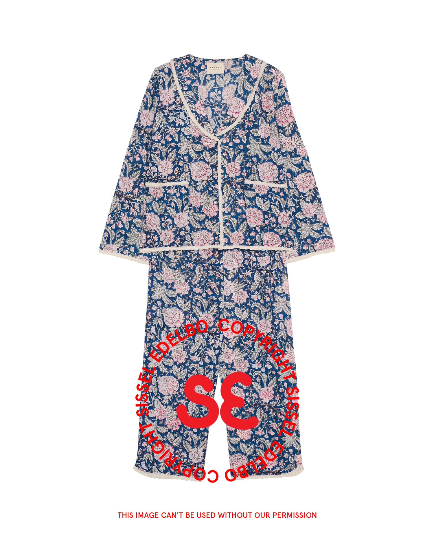 Neva Pyjamas Set - Blue Blossom