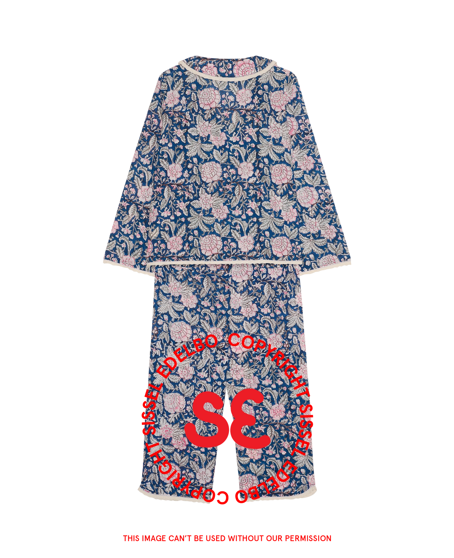 Neva Pyjamas Set - Blue Blossom