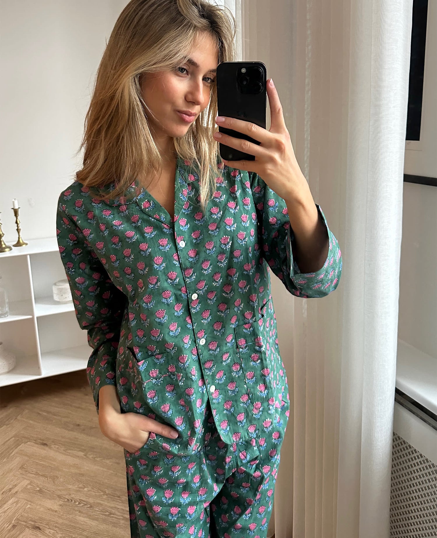 Nuit Pyjamas Set - Green Fields