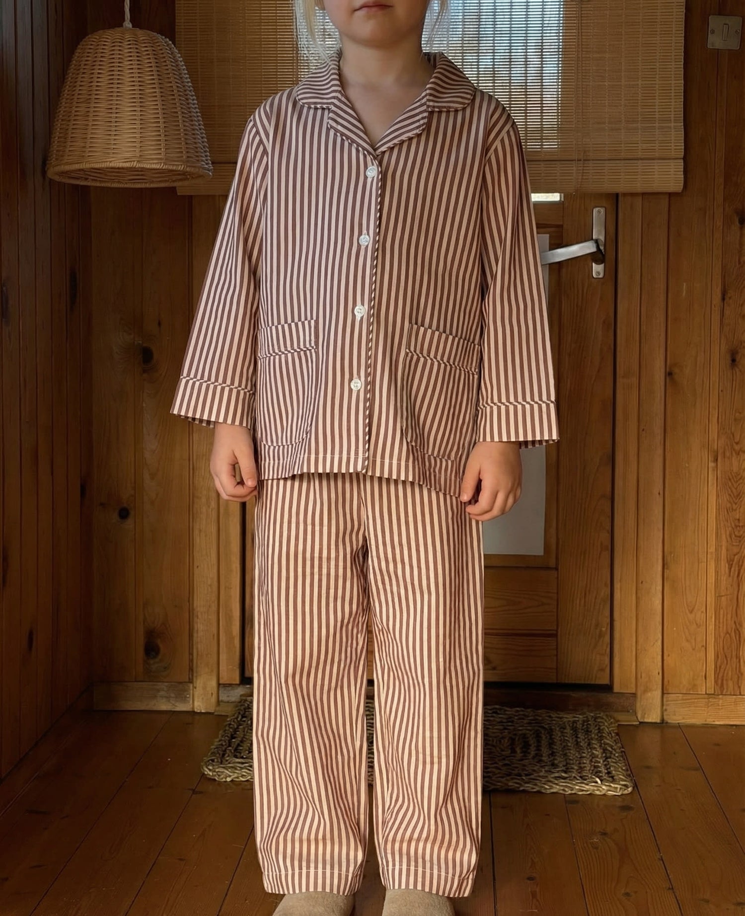 Nuit MINI Pyjamas Set - Brown Stripes