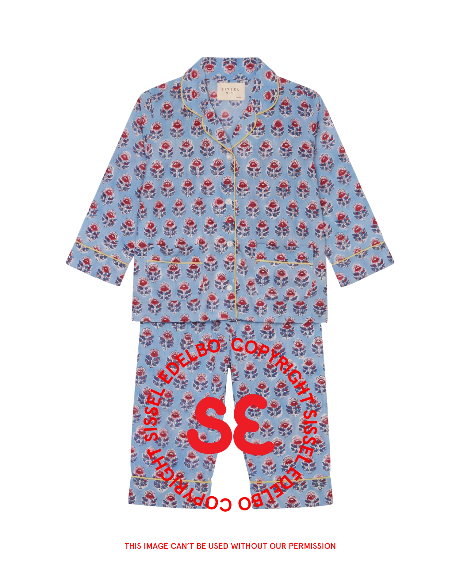 Nuit MINI Pyjamas Set - Blue Flowers