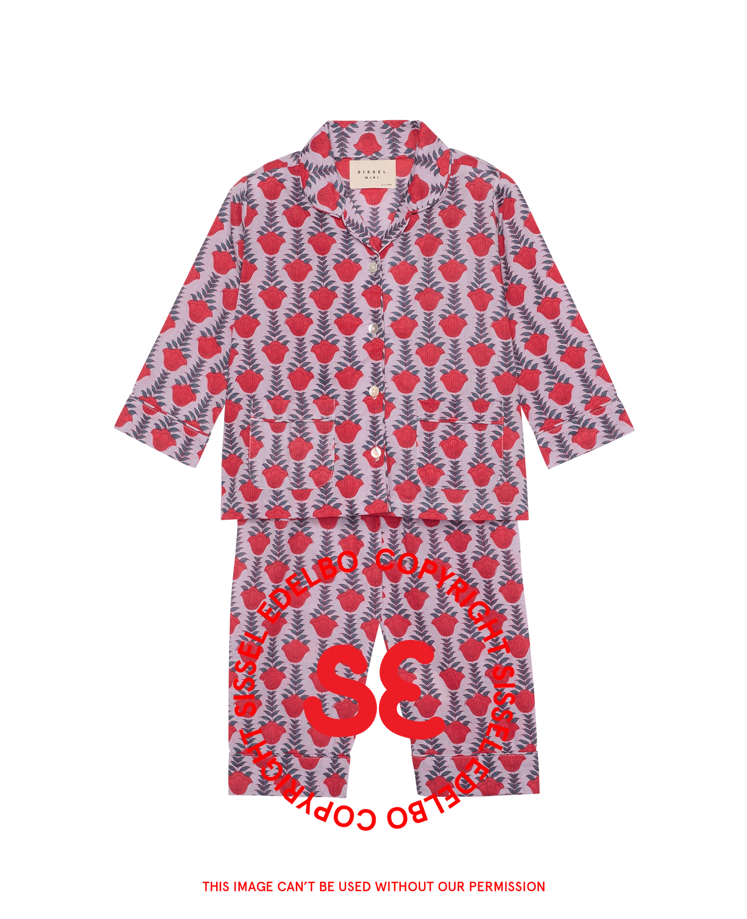 Nuit MINI Pyjamas Set - Red Lavender