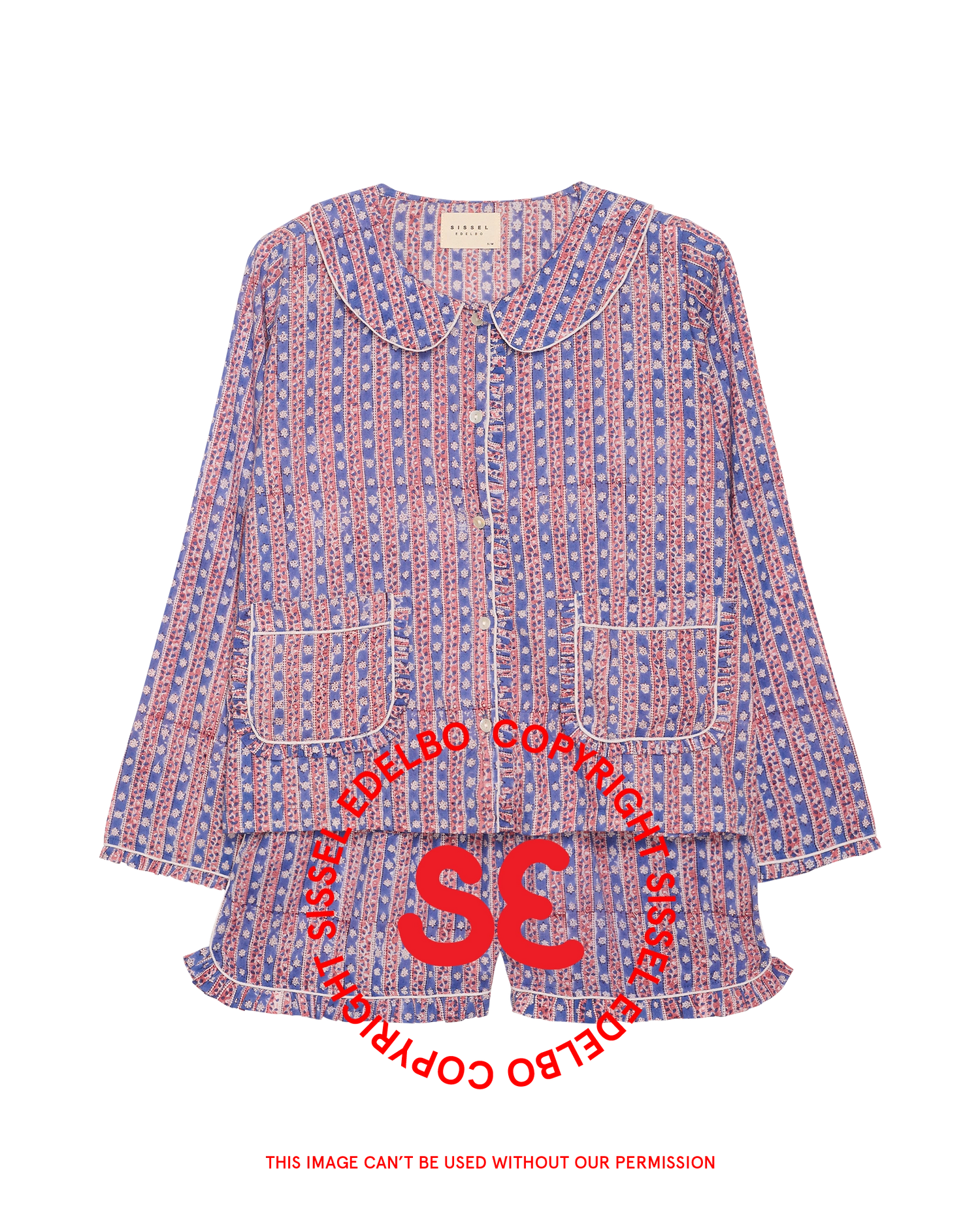 Nuvena Pyjamas Set - Blue Stripes