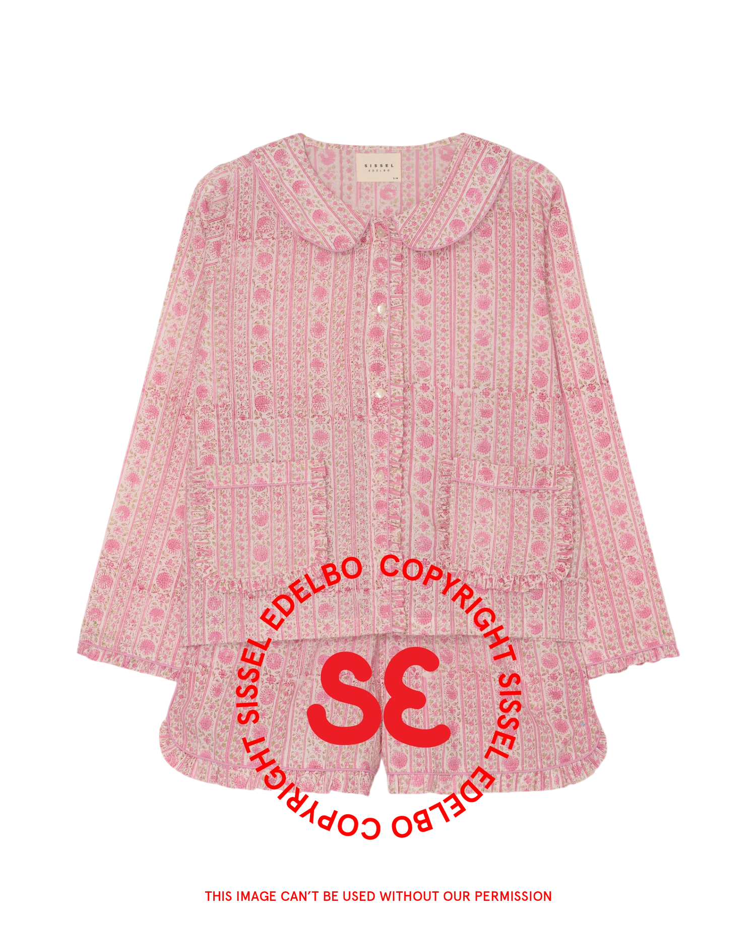 Nuvena Pyjamas Set - Pink Rose