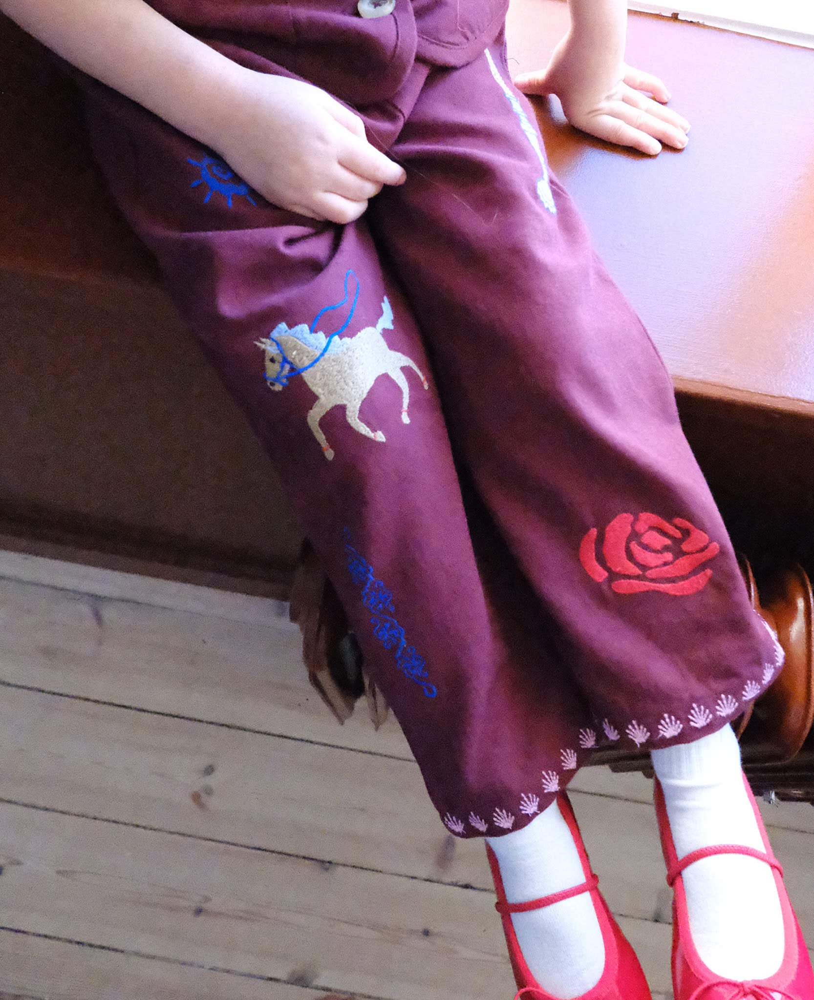 Oda MINI Pants - Burgundy – SISSEL EDELBO