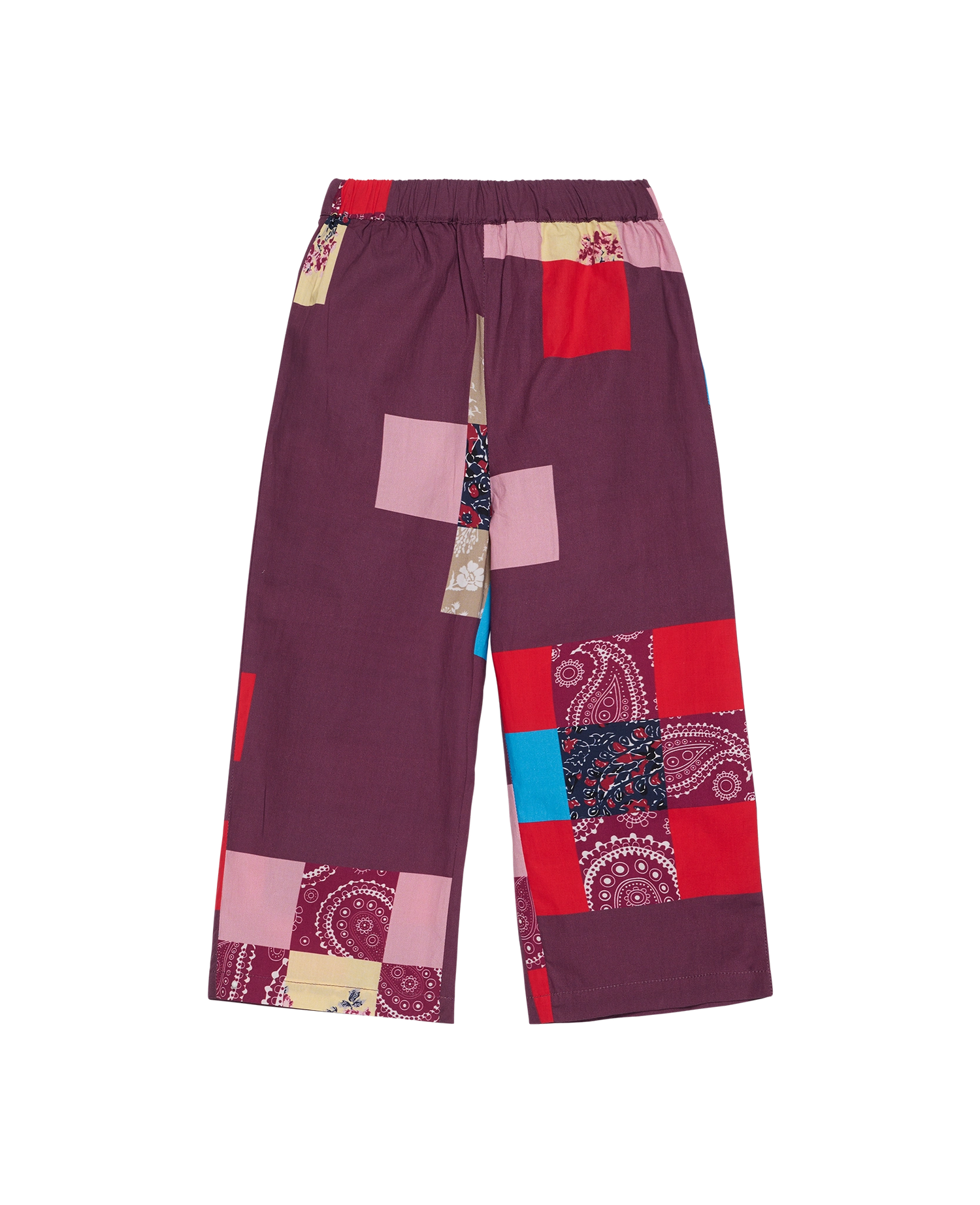 Oda MINI Pants - Wine Patchwork