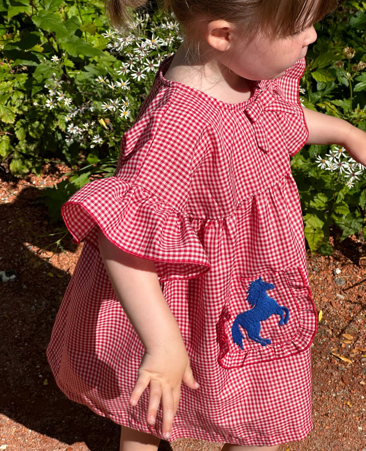 Ohio MINI Dress - Red White Gingham