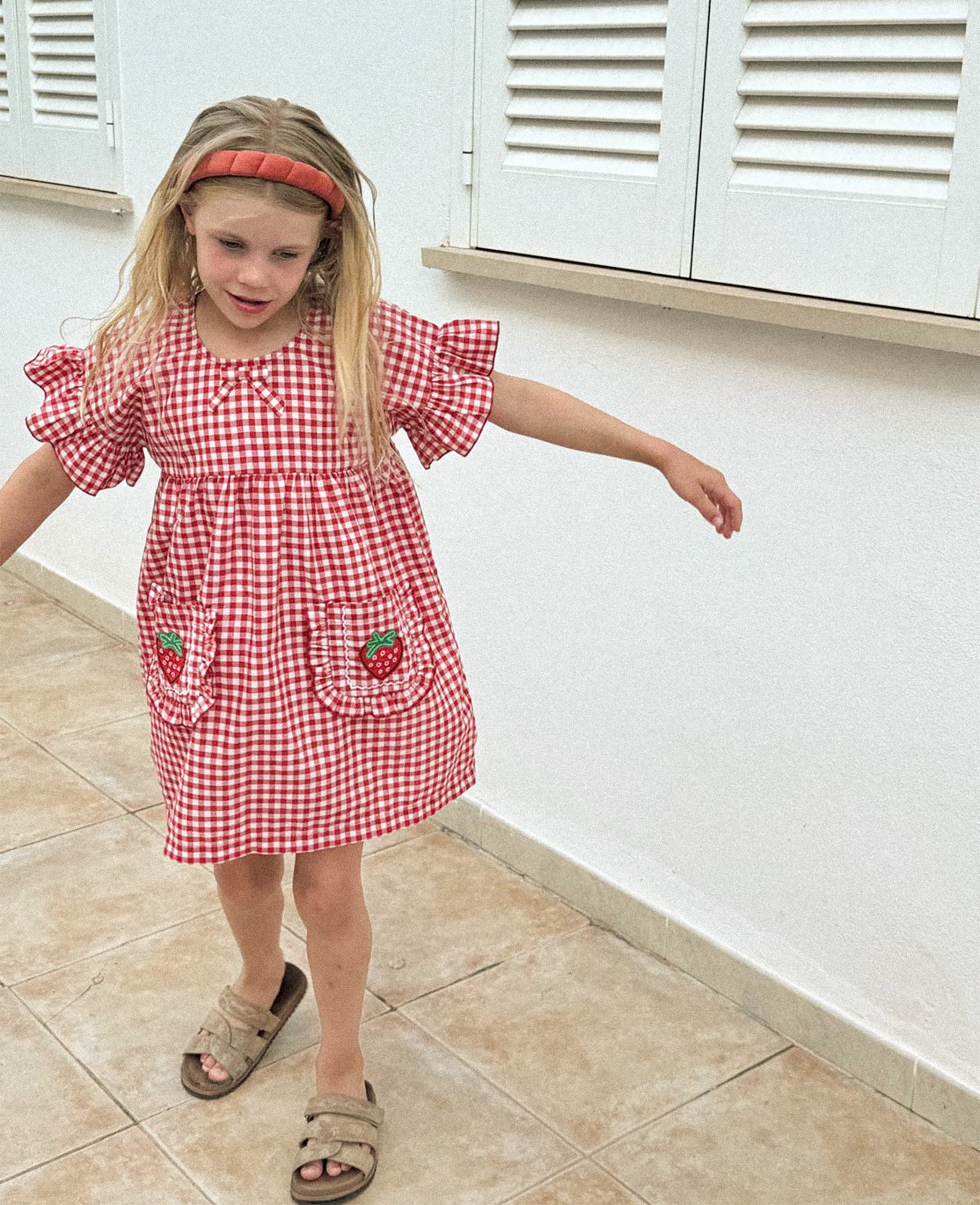Ohio MINI Dress - Red Checks – SISSEL EDELBO