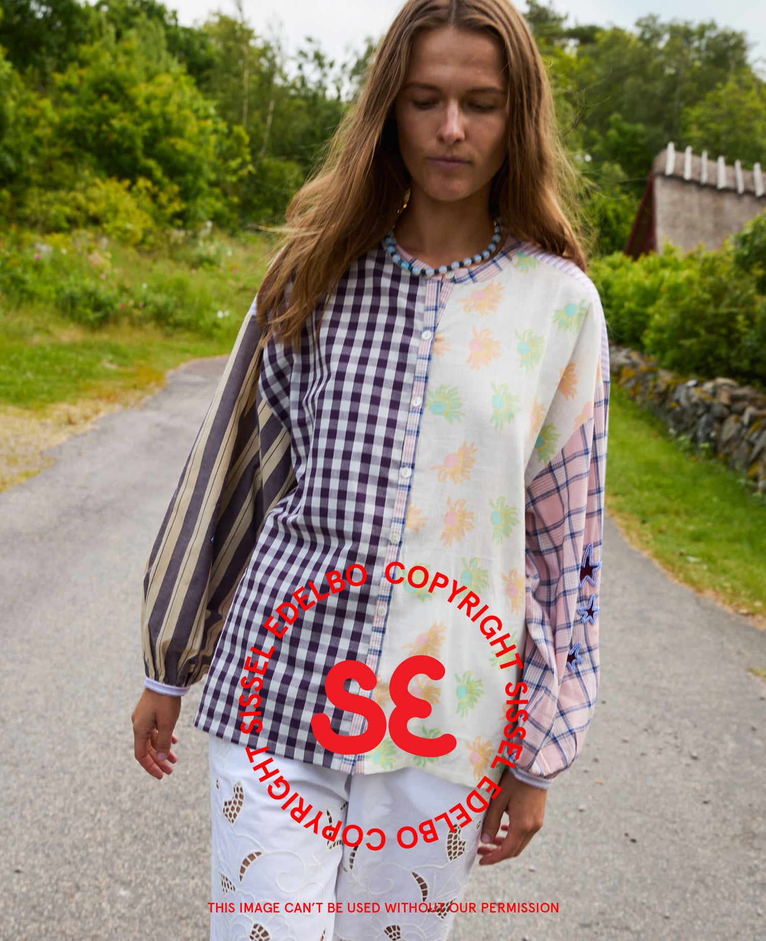 Paula Shirt - Purple Mix