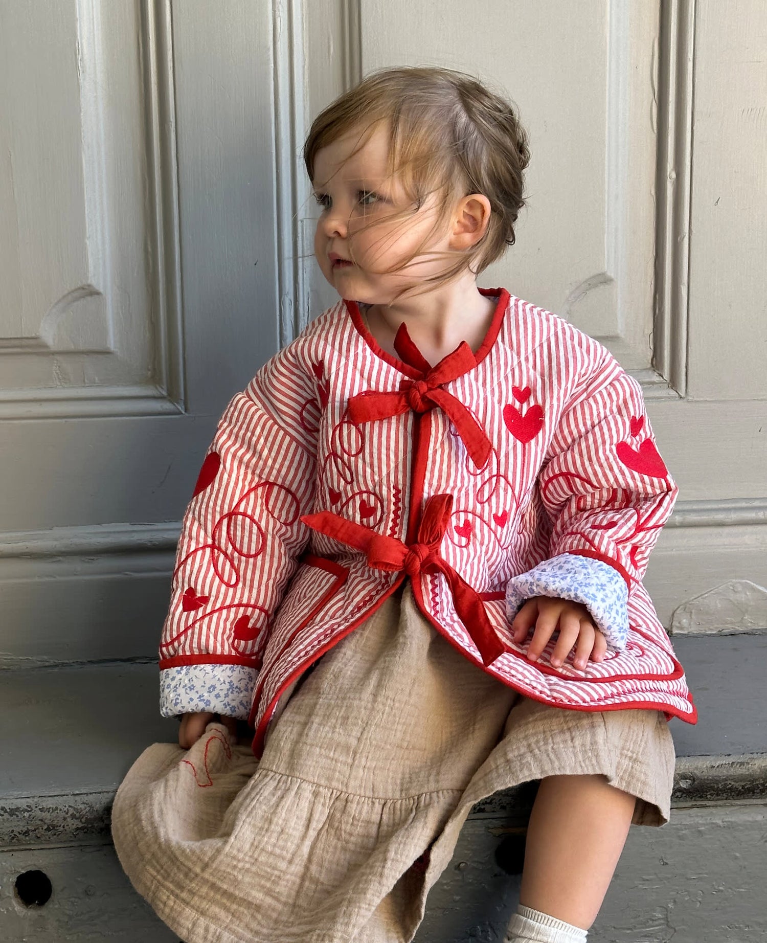 Penny MINI Jacket - Red Stripes