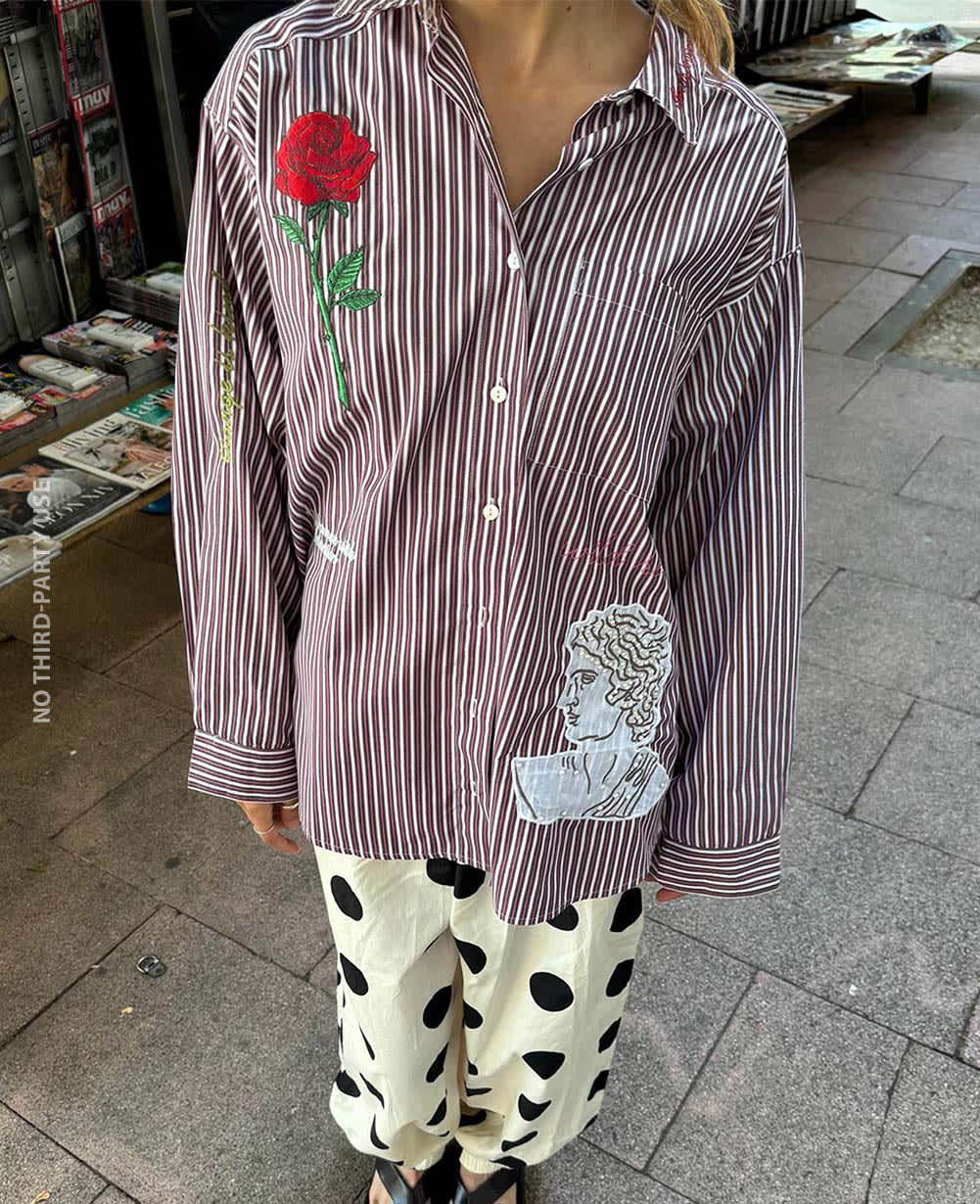 Pil Shirt - Purple Stripes