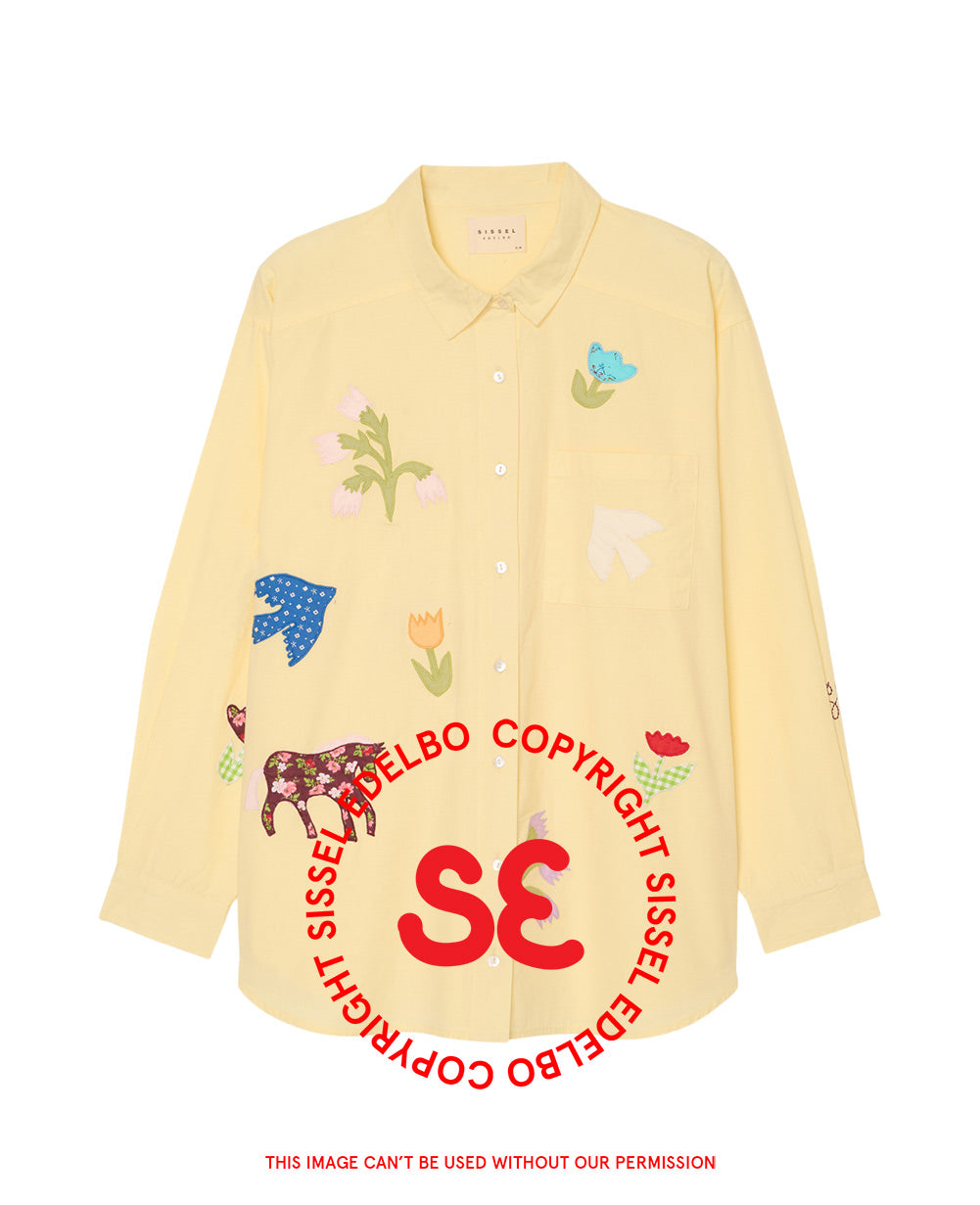 Pil Shirt - Yellow Applique