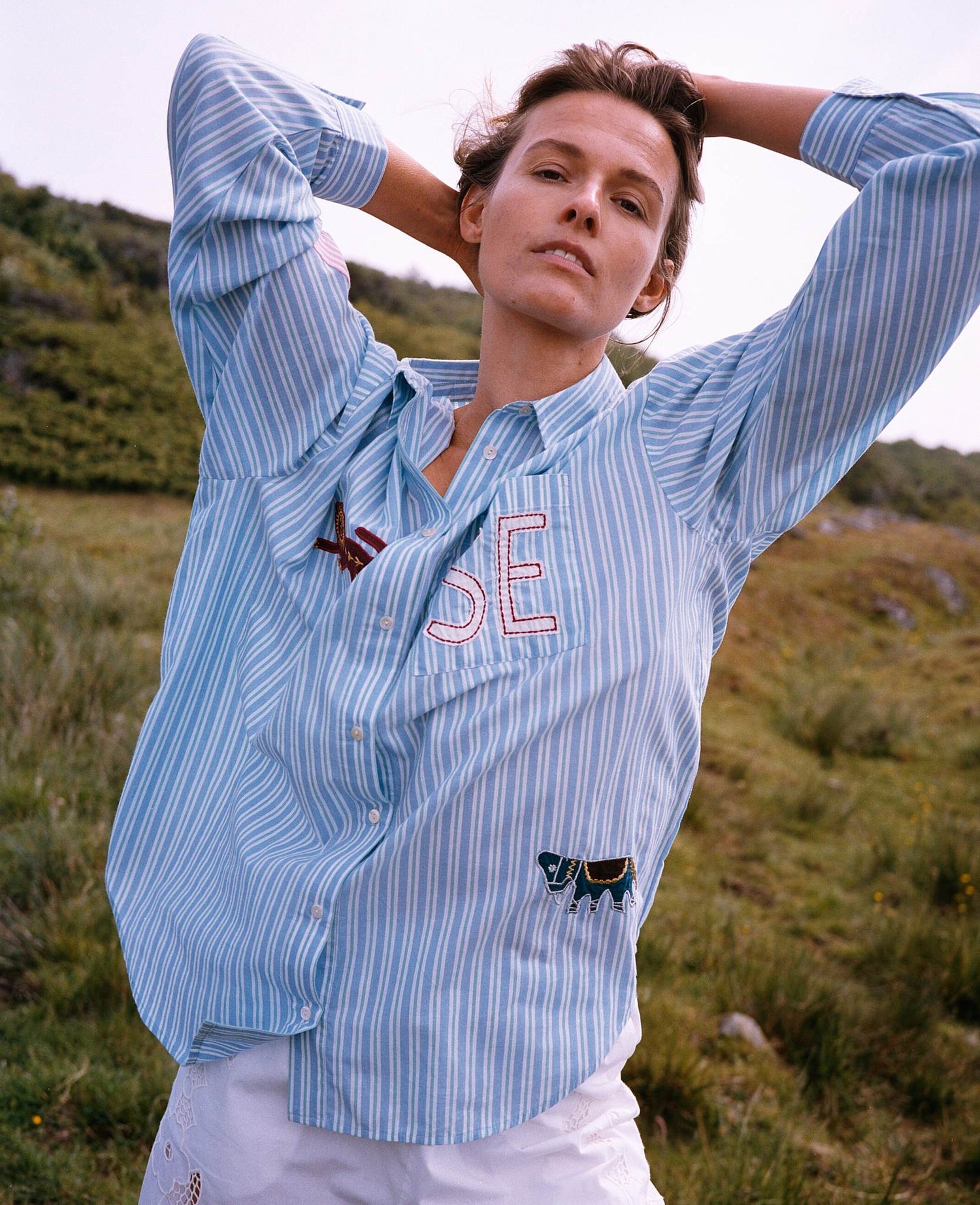 Pil Shirt - Green Stripes