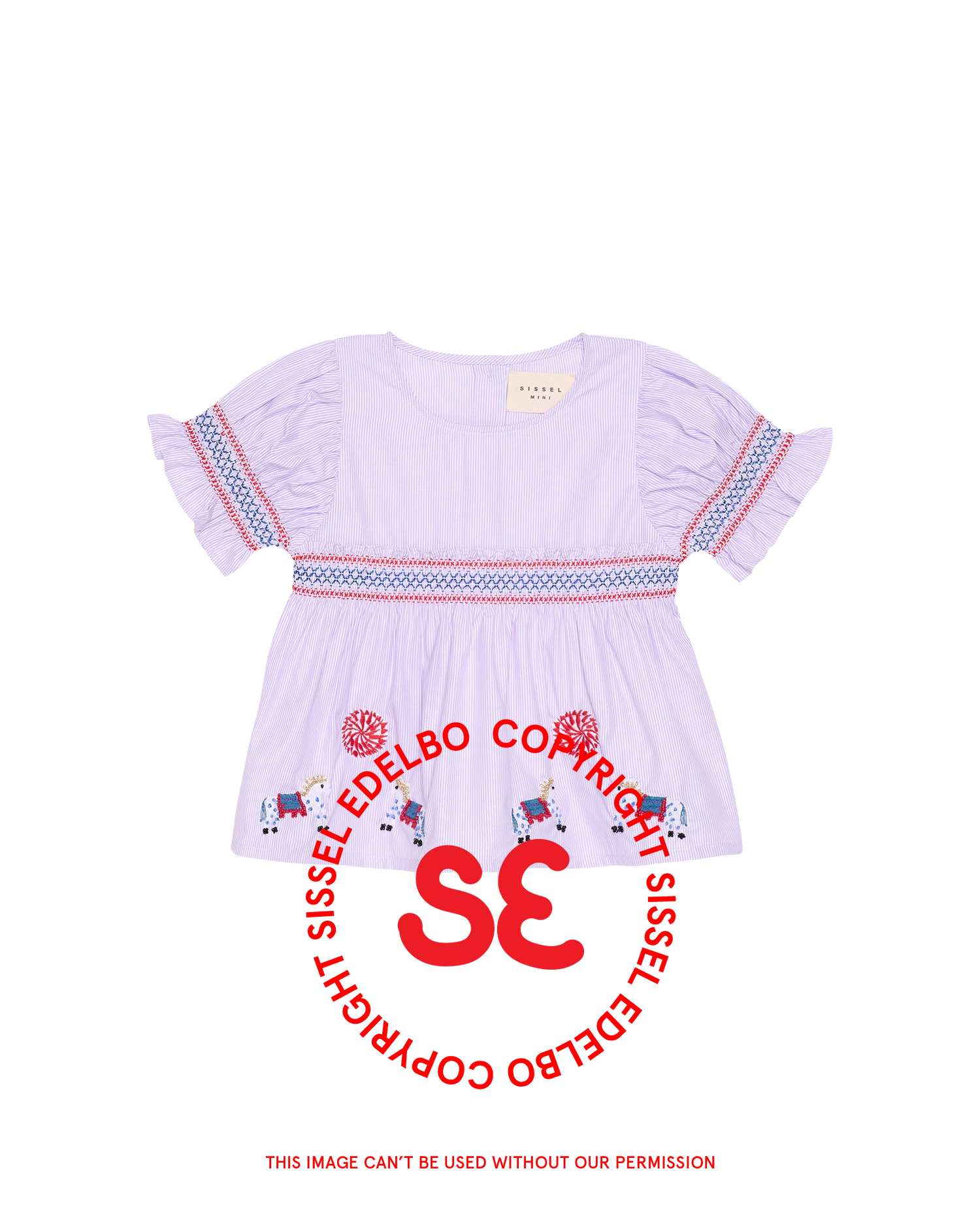 Pilu MINI Top - Purple Stripes