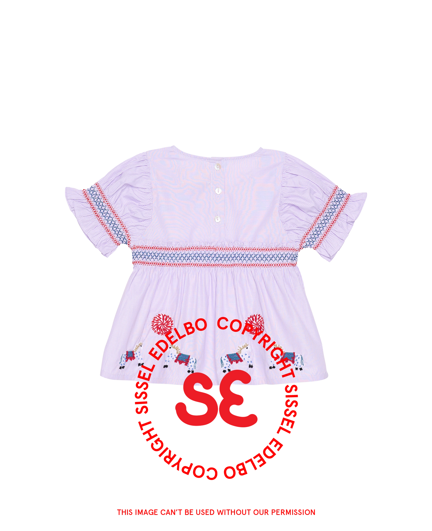 Pilu MINI Top - Purple Stripes