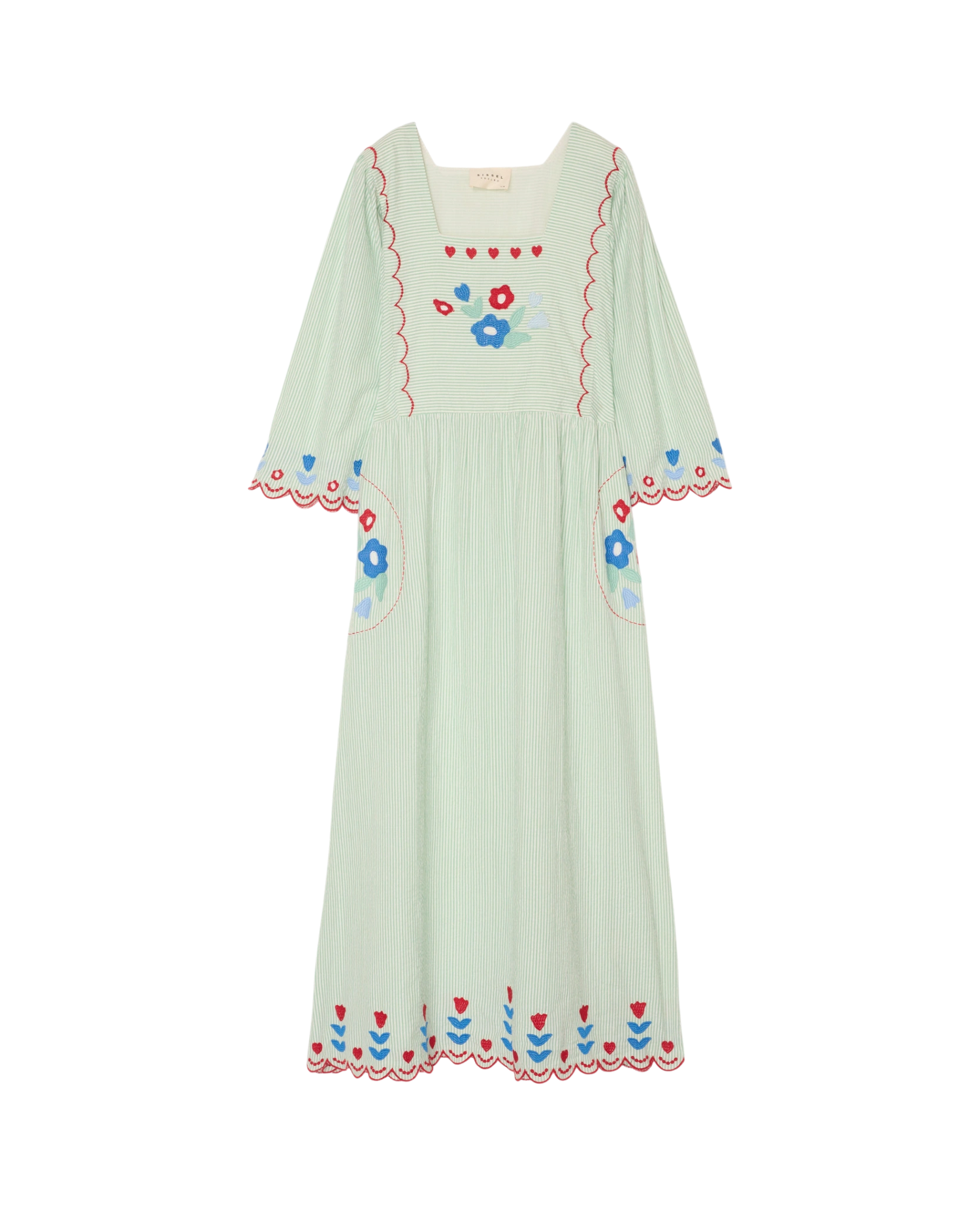 Pixie Dress - Mint Stripes