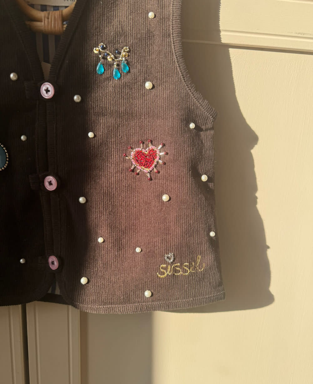 Rita MINI Vest - Brown