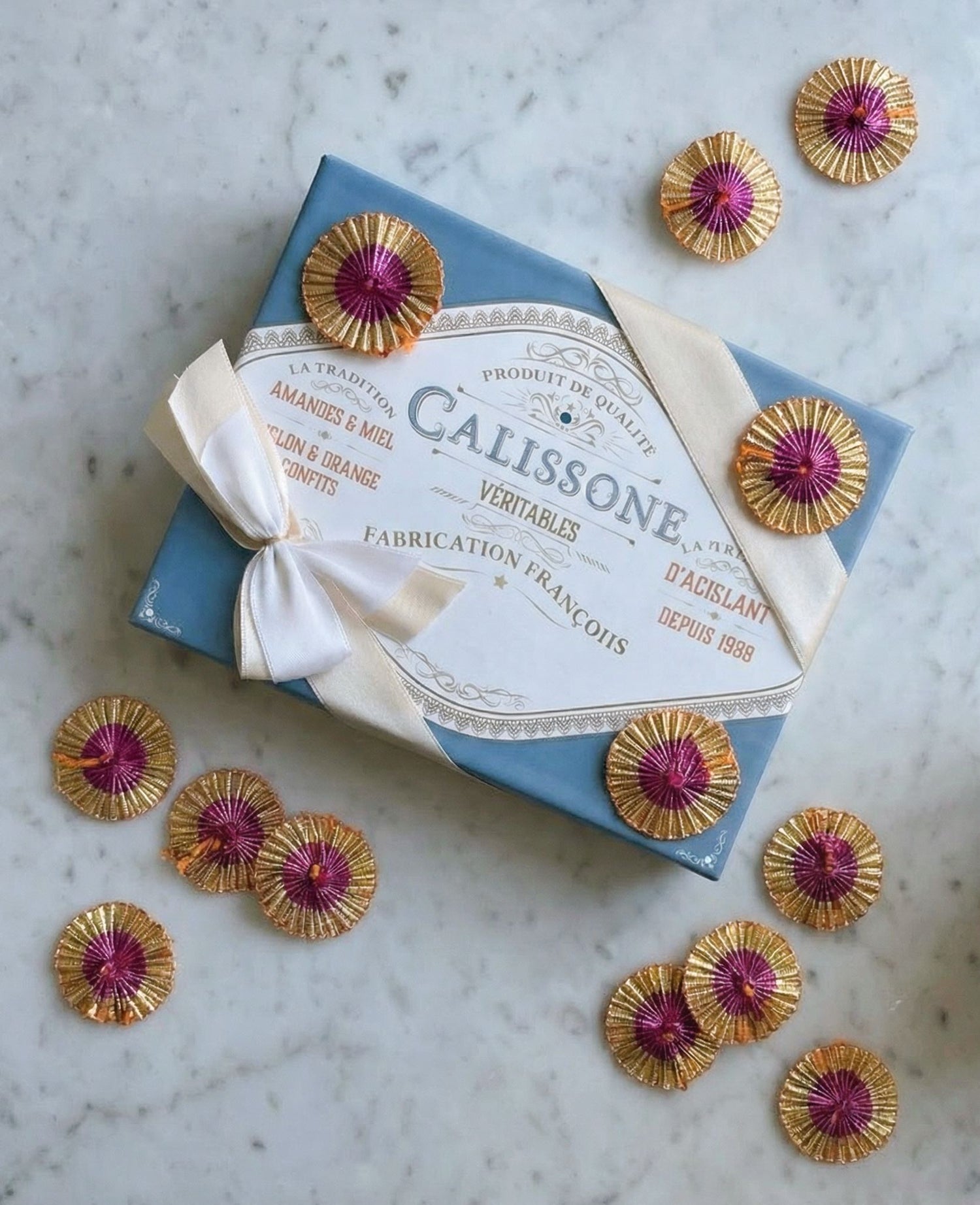 Metallic Celebration Rosettes 20 pc - Pink Sapphire