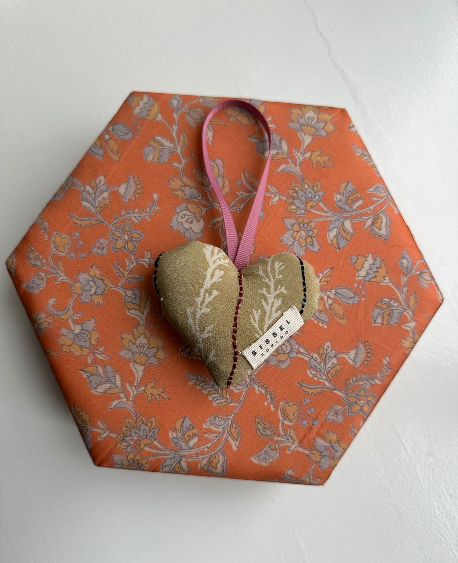 Megan Heart SILK Ornament - Chips