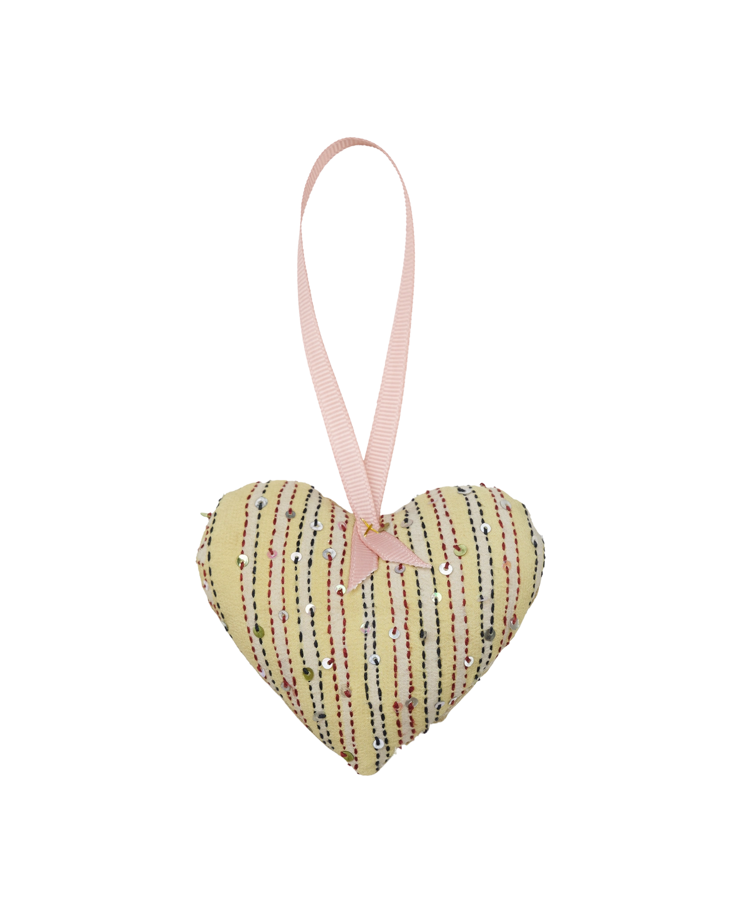 Megan Heart SILK Ornament - Coconut