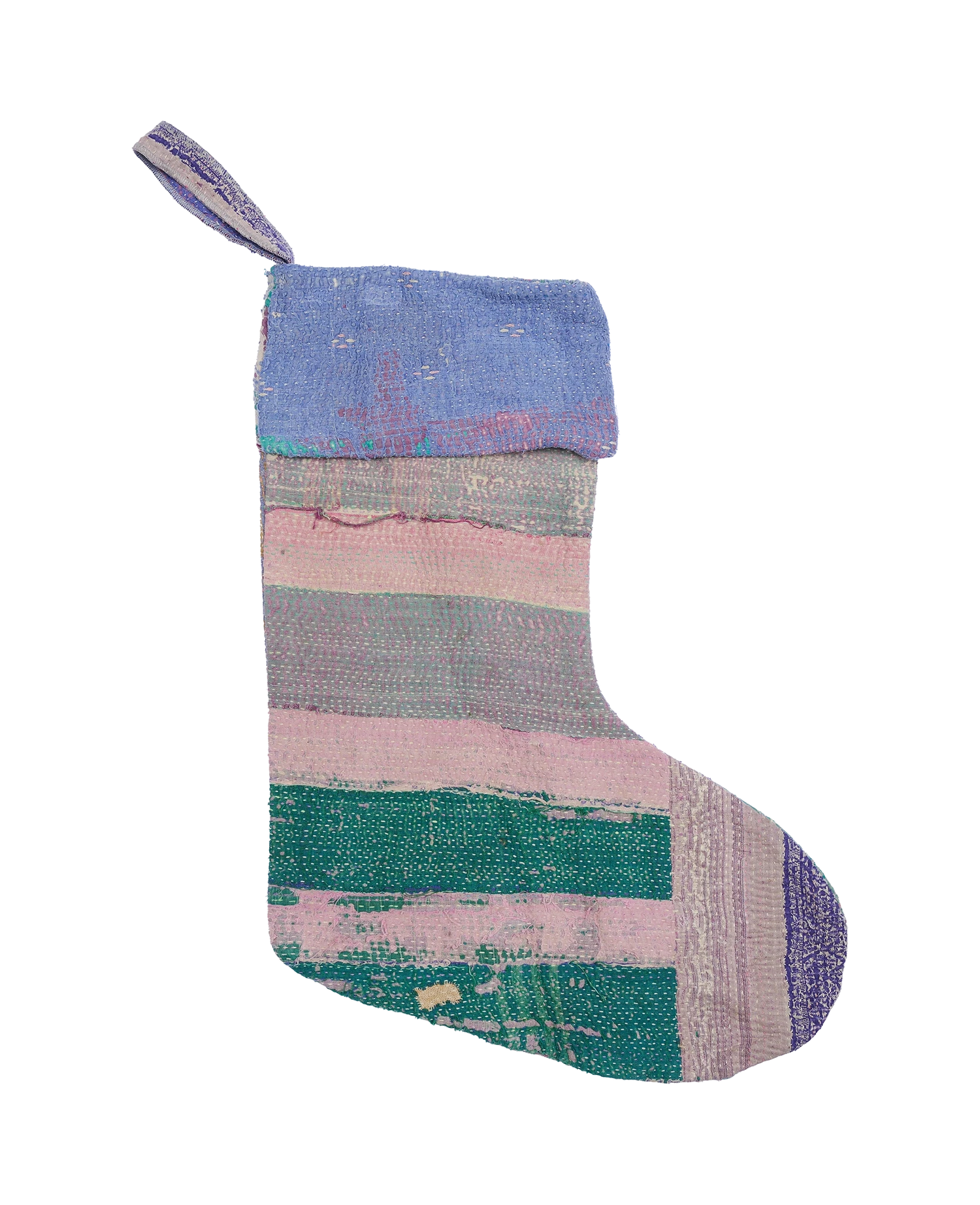 Christmas Kantha Stocking - No. 174