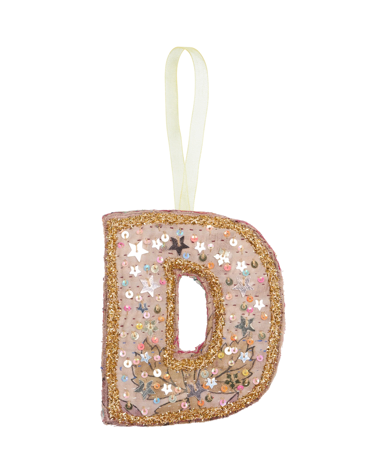 Alphabet Kantha Ornament - D