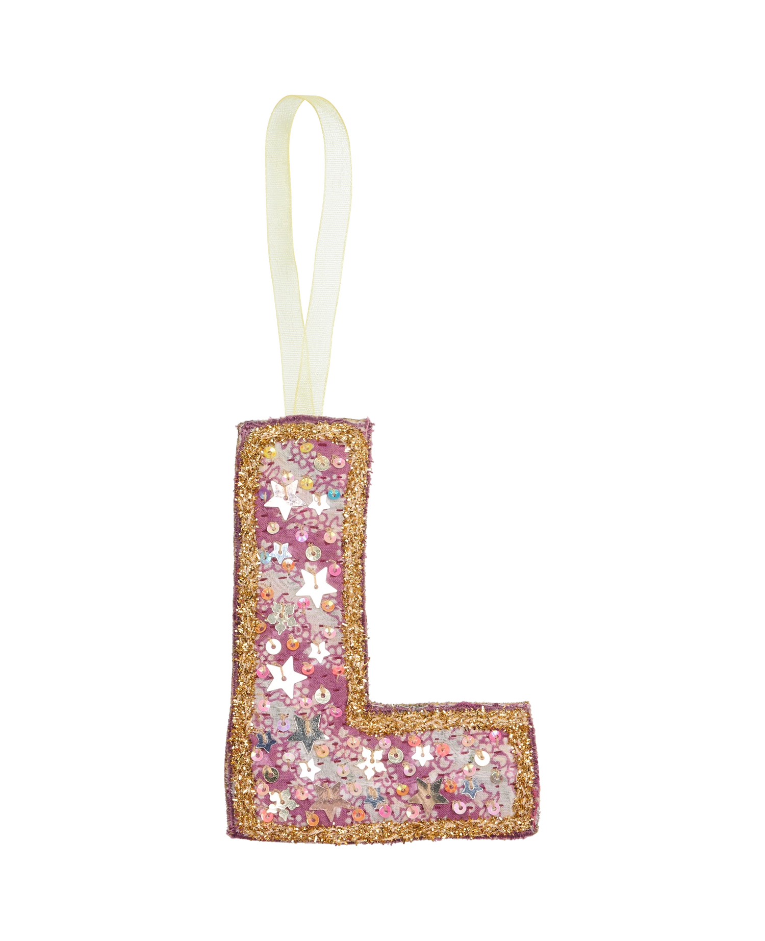 Alphabet Kantha Ornament - L