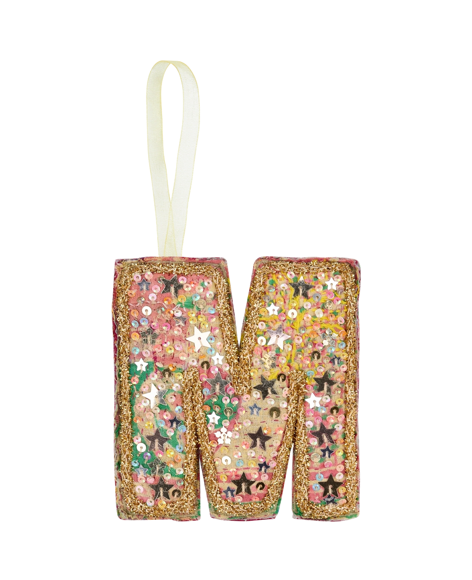 Alphabet Kantha Ornament - M